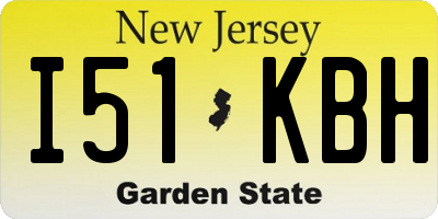 NJ license plate I51KBH