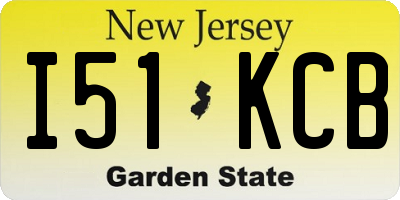 NJ license plate I51KCB