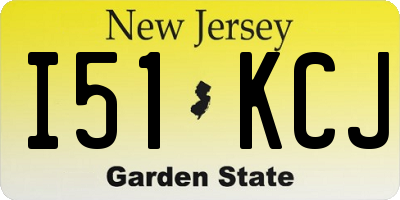 NJ license plate I51KCJ