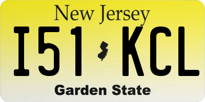 NJ license plate I51KCL