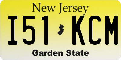 NJ license plate I51KCM