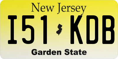 NJ license plate I51KDB