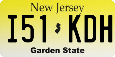 NJ license plate I51KDH