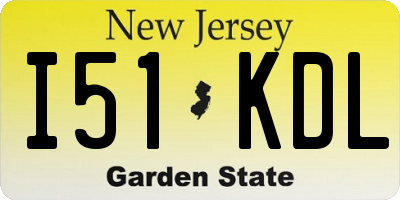 NJ license plate I51KDL
