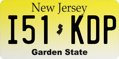 NJ license plate I51KDP