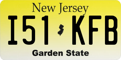NJ license plate I51KFB