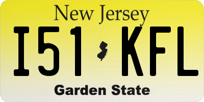 NJ license plate I51KFL