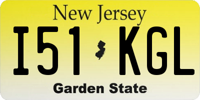 NJ license plate I51KGL