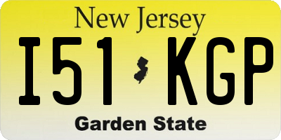 NJ license plate I51KGP