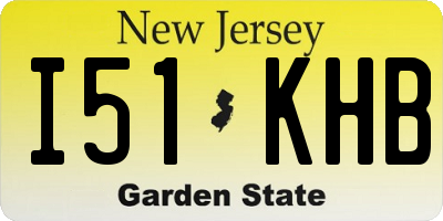 NJ license plate I51KHB