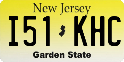 NJ license plate I51KHC