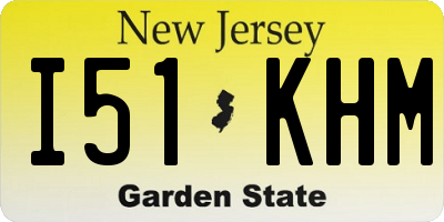 NJ license plate I51KHM