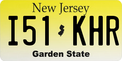 NJ license plate I51KHR