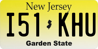 NJ license plate I51KHU