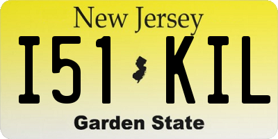 NJ license plate I51KIL