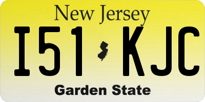 NJ license plate I51KJC