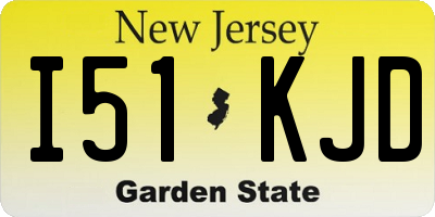 NJ license plate I51KJD