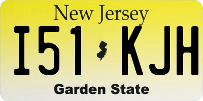 NJ license plate I51KJH