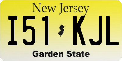 NJ license plate I51KJL