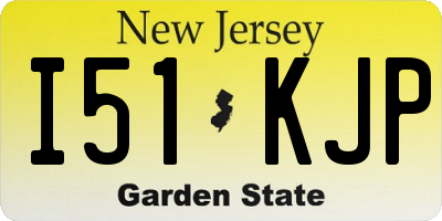 NJ license plate I51KJP