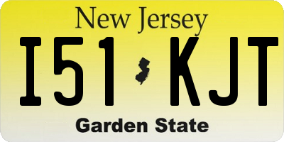 NJ license plate I51KJT