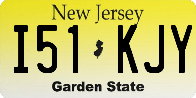 NJ license plate I51KJY