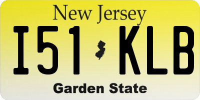 NJ license plate I51KLB