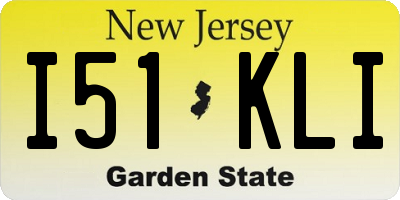 NJ license plate I51KLI