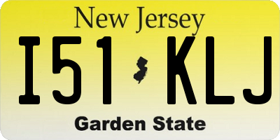 NJ license plate I51KLJ