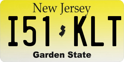 NJ license plate I51KLT