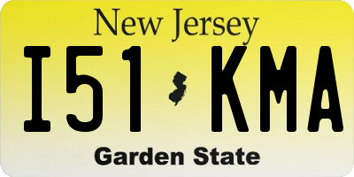 NJ license plate I51KMA