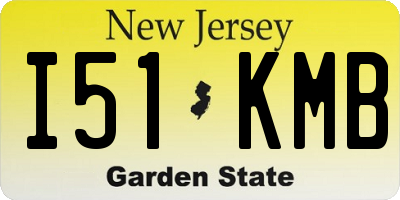 NJ license plate I51KMB