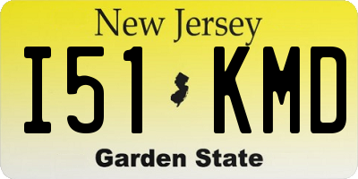 NJ license plate I51KMD