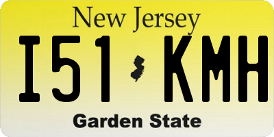 NJ license plate I51KMH