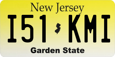 NJ license plate I51KMI