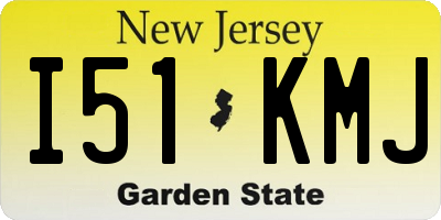 NJ license plate I51KMJ