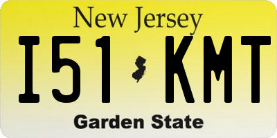NJ license plate I51KMT