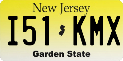 NJ license plate I51KMX