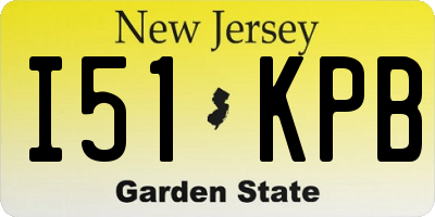 NJ license plate I51KPB
