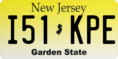 NJ license plate I51KPE