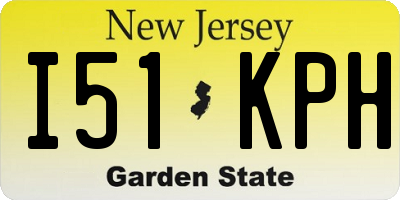 NJ license plate I51KPH