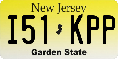 NJ license plate I51KPP