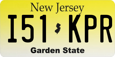 NJ license plate I51KPR