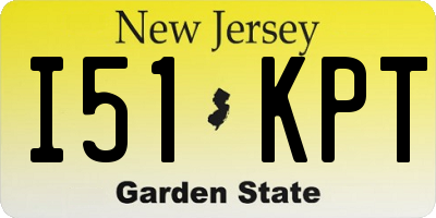 NJ license plate I51KPT