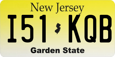 NJ license plate I51KQB