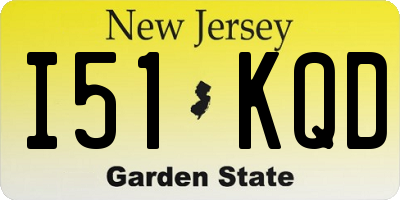 NJ license plate I51KQD