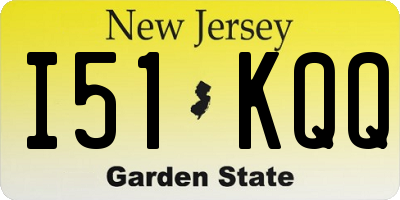 NJ license plate I51KQQ