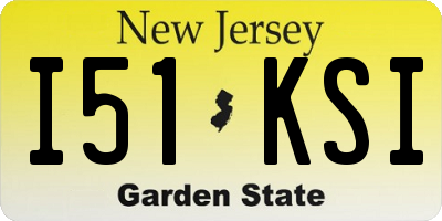 NJ license plate I51KSI