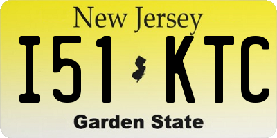 NJ license plate I51KTC