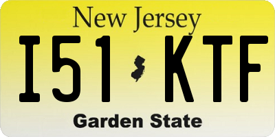 NJ license plate I51KTF